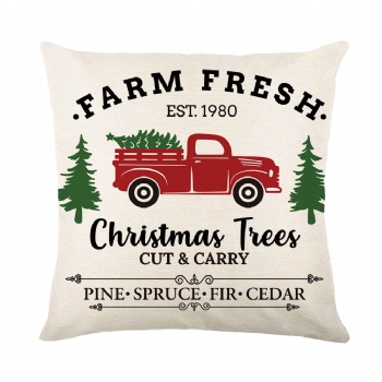 New Christmas elk print pillowcase